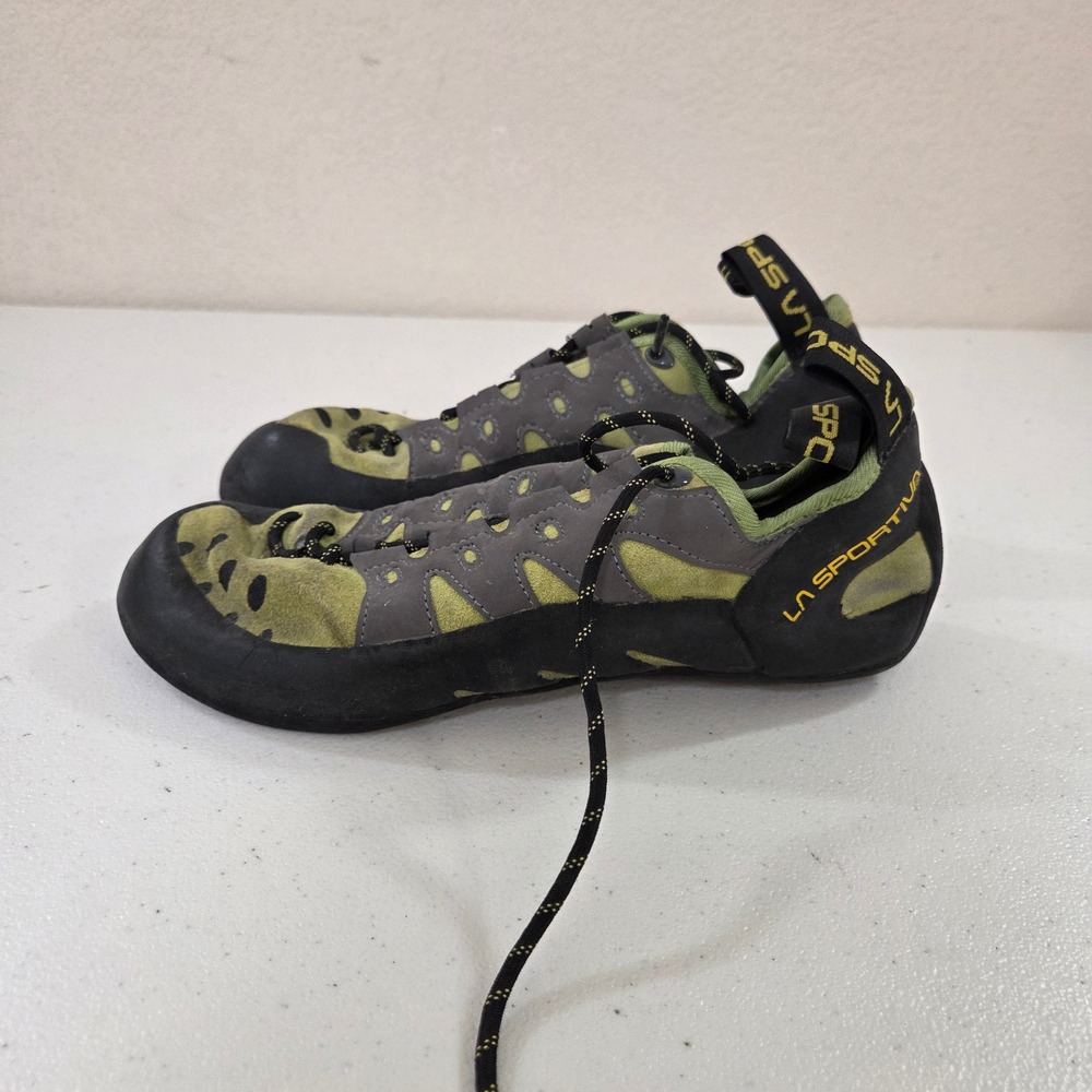 La Sportiva Tarantulace Rock Climbing Shoes Kiwi Grey Mens 9.5 EUR 42.5 10C